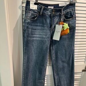 NWT Love SoHo Low Rise Wide Legs Jeans w/ Five Pockets with Baby Monkey attached